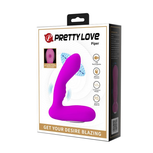 LyBaile Prety Love Piper Prostate Stuimulator Purple - Массажер простаты, 11.7х2.8 см (фиолетовый)