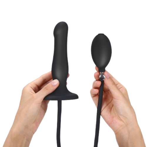 Strap-On-Me Inflatable Dildo Plug - Noir - Надувна анальна пробка - купити в Києві, Україні