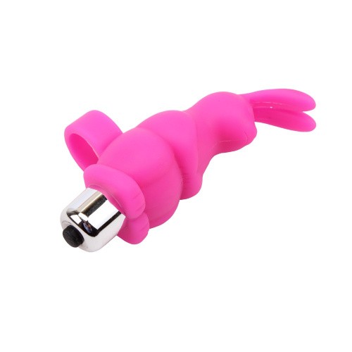 MisSweet Sweetie Rabbit Finger Vibrator Pink - Насадка на палець, 10 см (рожевий) - купити в Києві, Україні