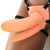 Ff Vibr Double Penetrator Flesh - Страпон для двойного проникновения, 14.5х4,5 см