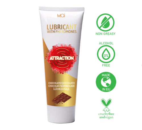 Mai Attraction Lubricant With Pheromones Chocolat - лубрикант с феромонами и ароматом шоколада, 75 мл