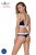 Passion PS007 Top - Спортивный топ с двойными бретелями, S (синий)