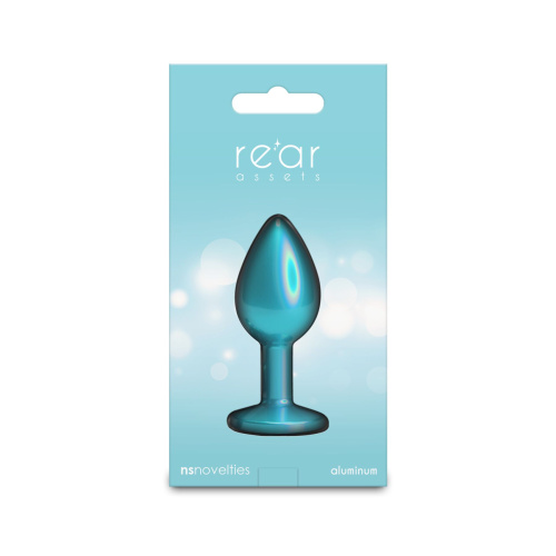 Анальная пробка NS Novelties Rear Assets - Iridescent Teal, S