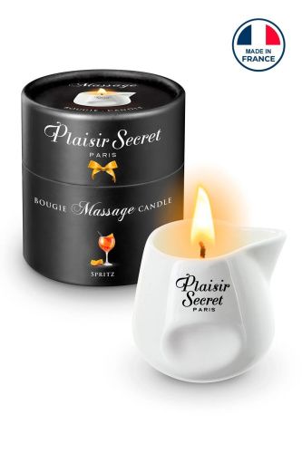 Массажная свеча в подарочной упаковке Plaisirs Secrets Spritz, 80 мл