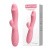 Pretty Love Snappy Vibrator Flesh - перезаряжаемый вибратор-кролик, 19.5х3.2 см (розовый)