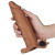 LoveToy - Pleasure X Tender Vibrating Penis Sleeve Brown Add 2 - Насадка на член, 19 см LoveToy - Pleasure X Tender Vibrating Penis Sleeve Brown Add 2 - Насадка на член, 19 см