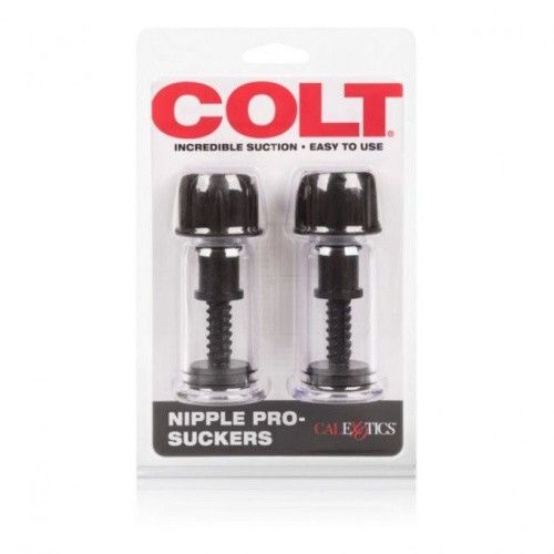 Вакуумная помпа для сосков CalExotics COLT Nipple Pro-Suckers, 10.3х3.8 см (чёрный)