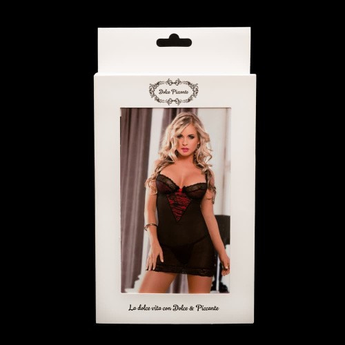 Страстная cорочка с кружевом - Dolce Piccante (One Size)