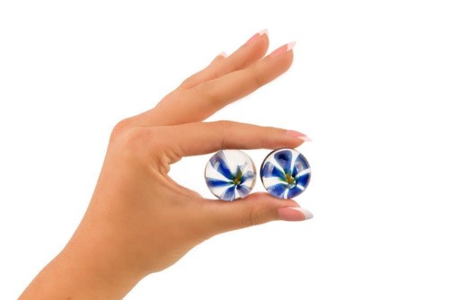 Topco Sales TLC CyberGlass Ben Wa Balls - Вагинальные шарики стеклянные (жёлтые)
