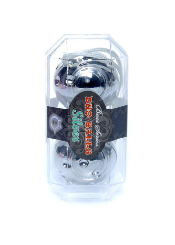 Duo-Balls Silver - Вагинальные шарики, 3,5 см (серебристый)