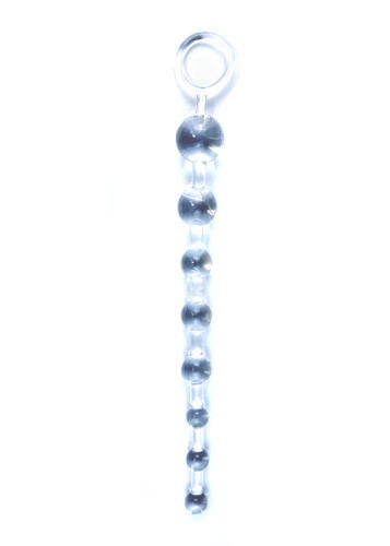 Boss Jelly Anal Beads Clear - анальний ланцюжок, 26х2.8 см (прозорий) - купити в Києві, Україні