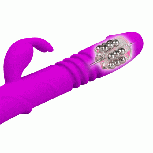 Pretty Love Ward Vibrator Purple - Вібратор з поступальним рухом та ротацією, 26х3.5 см (фіолетовий) - купити в Києві, Україні