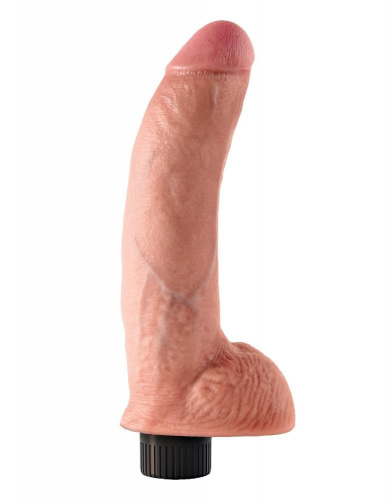 Pipedream Vibrating King Cock 9 with Balls - Вибратор, 20.7х5.7 см