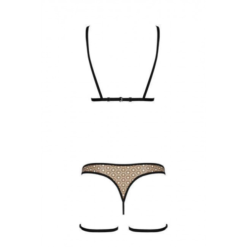 Passion - GABI SET - Сексуальный комплект белья, L/XL (бежевый)