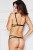 Anais Mango - Секси комплект с открытой грудью и стразами, S (чёрный)