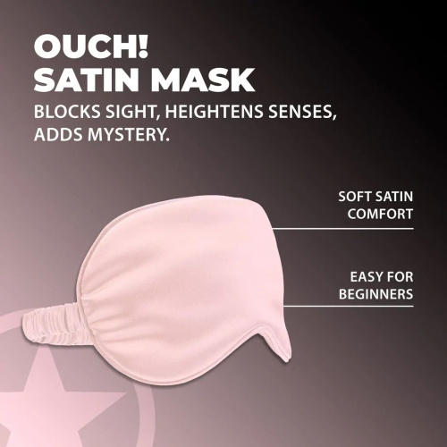 Маска на очі Ouch! Satin Blindfold - купити в Україні | Секс шоп SEX-SHOP.ua