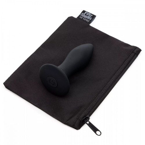 Fifty Shades of Grey Sensation Vibrating Butt Plug - Анальна пробка, 8,5 см (чорний) - купити в Києві, Україні