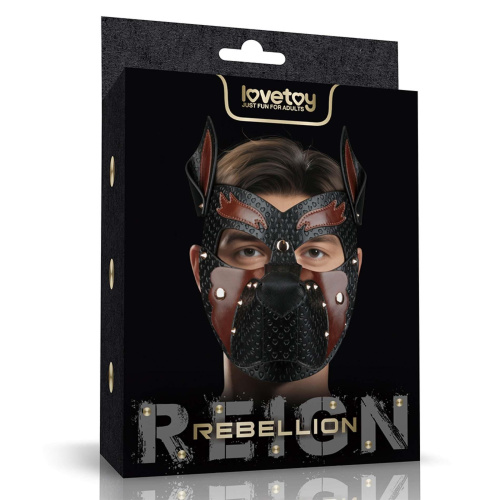 БДСМ маска щенка LoveToy Rebellion Reign Howl Pup Mask