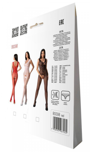 Бодистокинг с крыльями Passion BS098, One Size