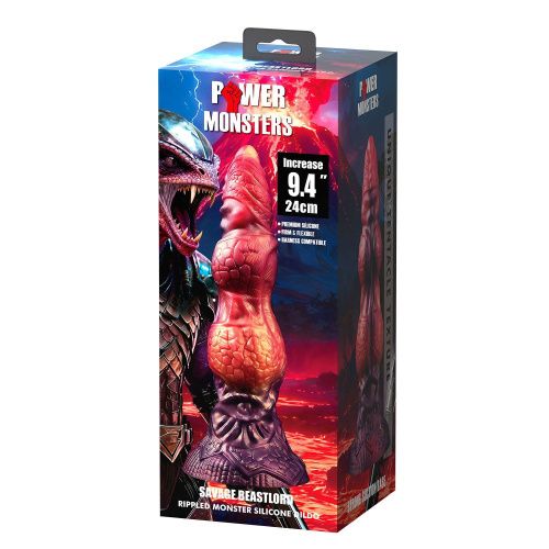 Фантазийный фаллоимитатор Power Monsters Savage Beastlord, 24 см