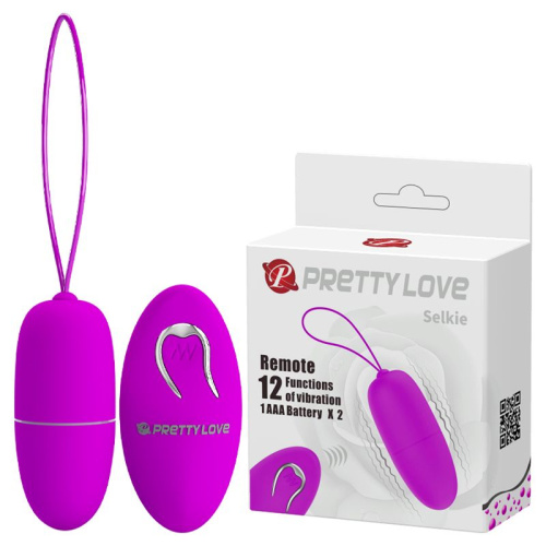 Pretty Love Selkie Wireless Egg Purple - віброяйце з дистанційним пультом управління, 6,9х3.0 см (фіолетовий) - купити в Києві, Україні