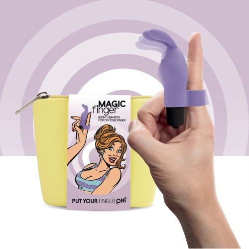 FeelzToys Magic Finger Vibrator - Вибратор на палец, 10х3 см (фиолетовый)