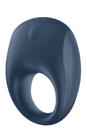 Satisfyer Strong One - эрекционное смарт-кольцо с вибрацией, 7.4х2.5 см (синий)