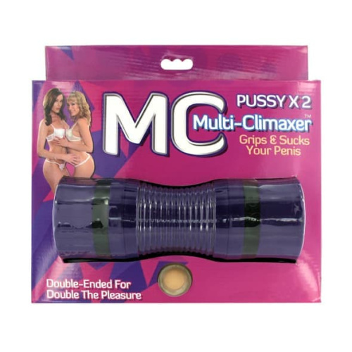 Multiple Climaxes Pussy Х2 - Мастурбатор с двумя отверстиями, 23х8 см