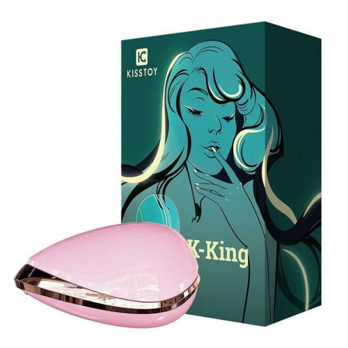 KisToy K-King - Грайливий вакуумний стимулятор, 10.5х6.1 см (рожевий) - купити в Києві, Україні