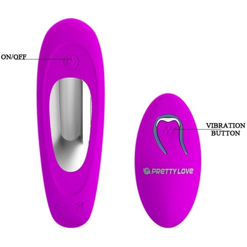 Pretty Love Letitia Stimulator Purple - Вібратор для пар, 10.3х3.8 см (фіолетовий) - купити в Києві, Україні