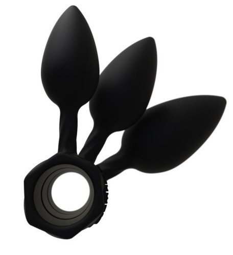 Bathmate Anal Training Plugs - Набір анальних пробок, 3шт (чорний) - купити в Києві, Україні