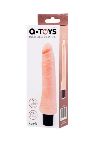 Toyfa A-Toys Lank Multi-Speed - Мультискоростной реалистичный вибратор, 20х3.8 см