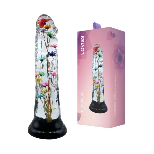 Дилдо Loviss Helichrysum Dildo, справжні квітки безсмертника всередині - купити в Україні | Секс шоп SEX-SHOP.ua