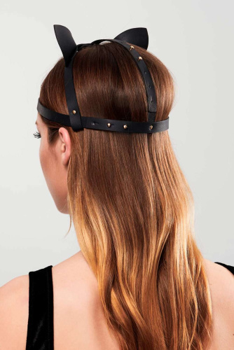 Bijoux Indiscrets MAZE Cat Ears Headpiece Black - Маска кошечки