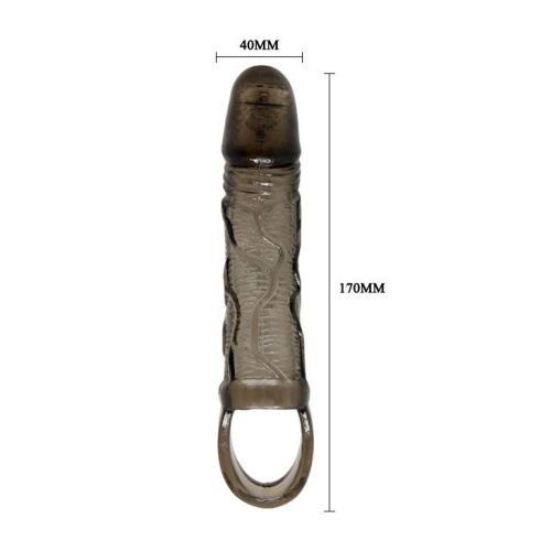 Penis Extended Sleeve, On-Contact Vibration On Top -  Насадка на пенис, 13,5 см