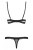 Obsessive 868-SET-1 set - комплект эротического белья с кружевом, L/XL (чёрный)
