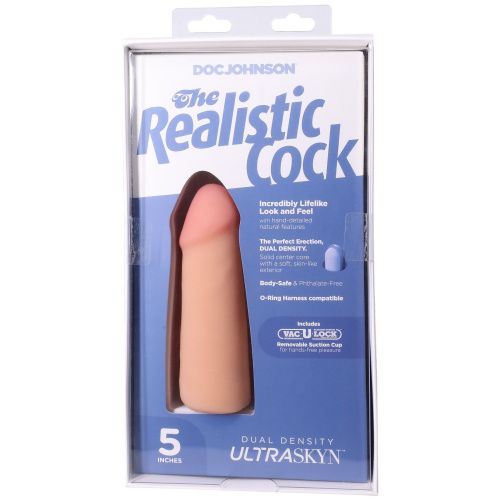 Фалоімітатор Doc Johnson The Realistic Cock ULTRASKYN 5 Inch, 12,7 см - купити в Україні | Секс шоп SEX-SHOP.ua