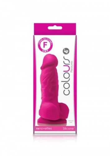 NS Novelties Colours Pleasures 4 - Фаллоимитатор, 9.7х3.5 см (розовый)
