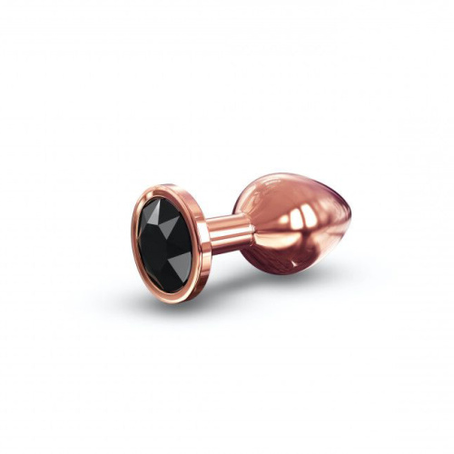 Dorcel Diamond Plug M металлическая анальная пробка с кристаллом, 8.3х3.4 см (чёрный)