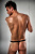 Passion 015 Thong - Мужские стринги с блестящим гульфиком, L/XL