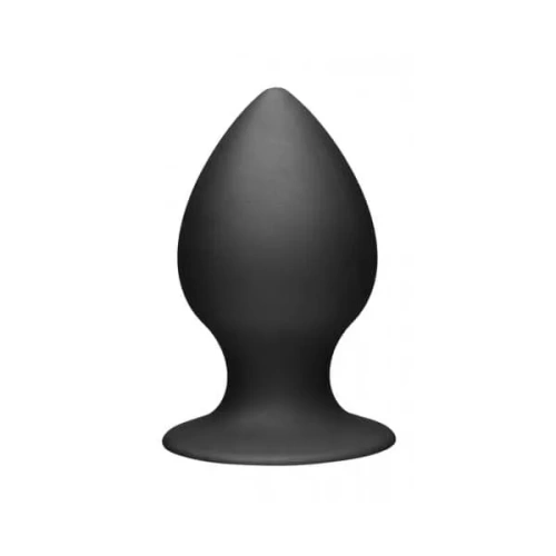Tom of Finland Medium Silicone Anal Plug - Средняя анальная пробка с присоской, 10 см (черный)