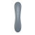 Satisfyer Curvy Trinity 1 - Вакуумный стимулятор + вибратор точки G, 17.5х3.9 см (серый)