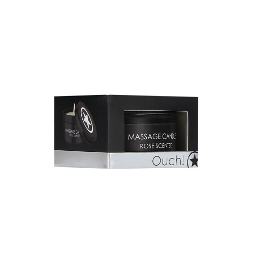 Масажна свічка - Ouch! Massage Candle Rose Scented, 100 г - купити в Україні | Секс шоп SEX-SHOP.ua