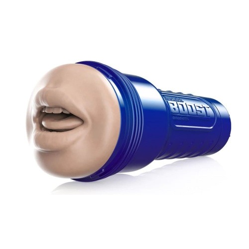 Fleshlight Boost Blow - мастурбатор ротик з язиком та новою турбо камерою, 24.75 см (тілесний) - купити в Києві, Україні