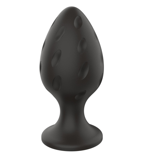 Boss Silicone Anal Plug L - Анальна пробка, 9х4,4 см (черный)