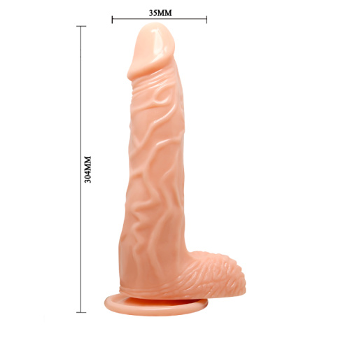 Fiery Dong Vibro - Реалистичный вибратор, 20,4 см (телесный)