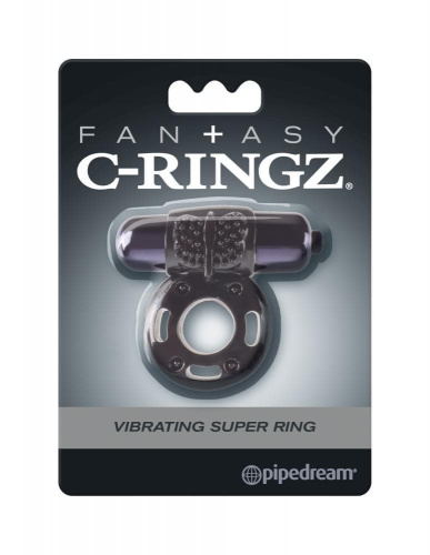 Pipedream Vibrating Super Ring - виброкольцо, 5х1.5 см (черный)