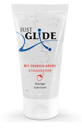 Just Glide Strawberry - Оральный лубрикант со вкусом клубники, 50 мл