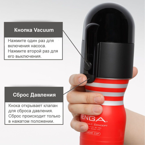 Tenga Vacuum Controller - мастурбатор+вакуумный контроллер, 15х6 см