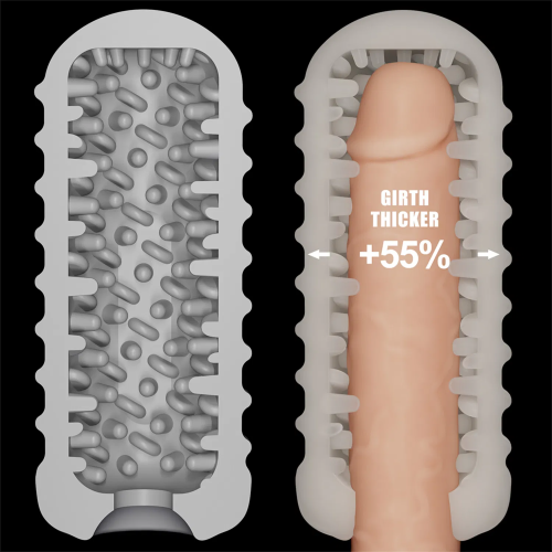 Мастурбатор LoveToy Knights Ring Vibrating Dual Purpose Sleeve-Wavy